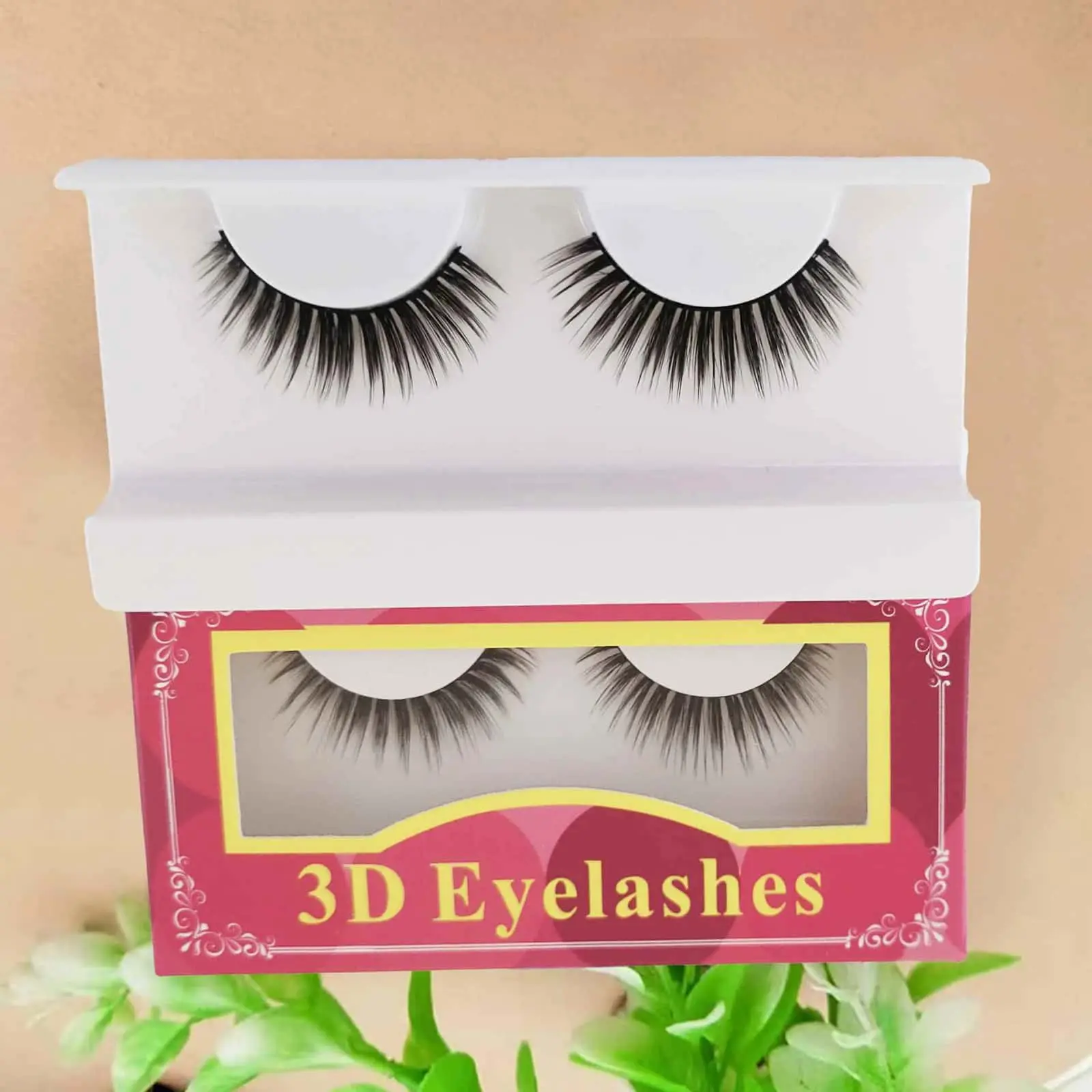 Wigscene 2 Pairs 3D Mink Cat Eye Lashes. Fluffy and lightweight with natural layered & feathery texture. The soft flexible lash band ensures comfy wear, helping create vivid three-dimensional eye makeup.