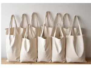 Cotton Plain Tote Bag Bulk Personalized Promotional Canvas Bag for Business, Events, Weddings