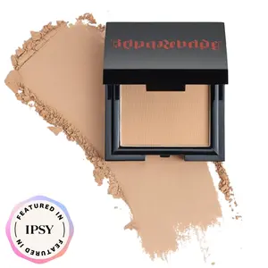 Mini Face Finishing Powder in Almendra - Vegan Cruelty-Free Paraben-Free Phthalate-Free Compact Makeup for Travel & On-The-Go Touch-Ups