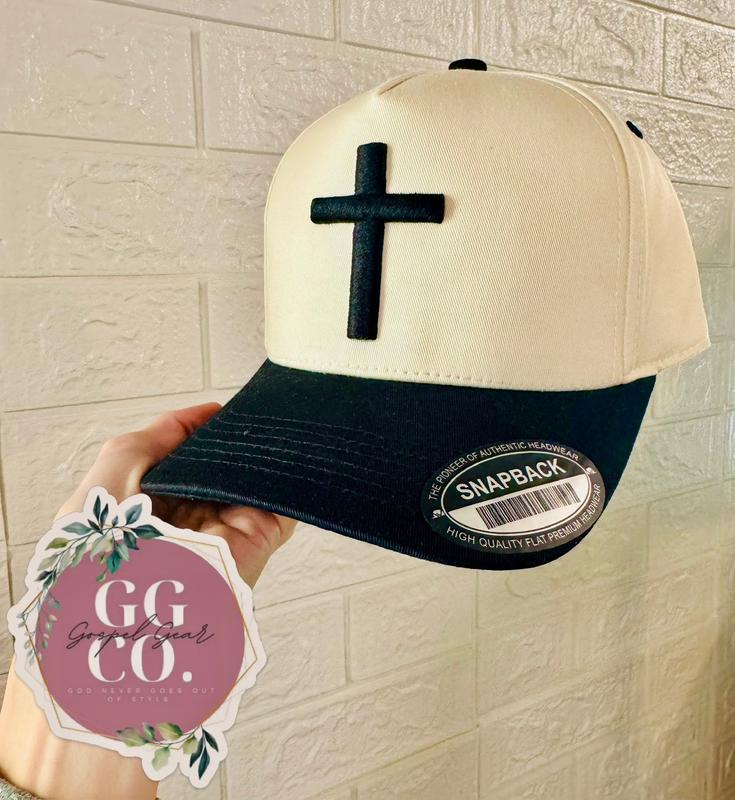 Cross Puff Embroidered Hat