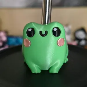 Adorable Humor Frog Straw Buddy Straw Topper - Green Frog Design, Perfect for Drinks and Beverage Accessories