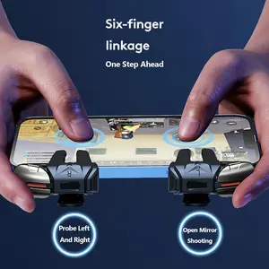 Mobile Phone Game Trigger Gamepad Joystick 6-Finger Aim Shooting L1 R1 Key Button Game Fingertips PUBG Game Controller