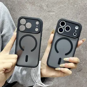 The high-quality skin-sensitive frosted magnetic mobile phone case is suitable for iPhone 17pro max/17pro/17/16pro max/16pro/16/15pro max/15pro/15/14pro max/14/13pro max/13/12pro max/12/11pro max/11.
