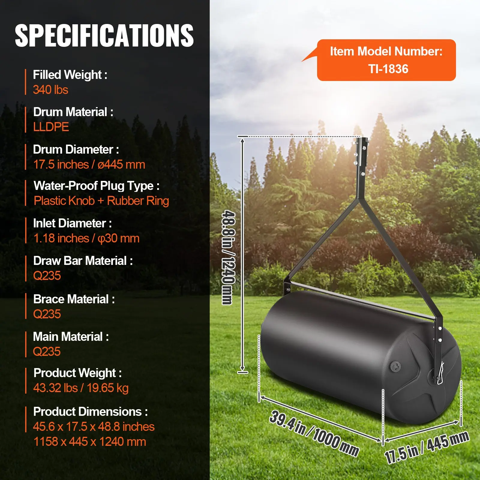 400 lbs - Tow Behind