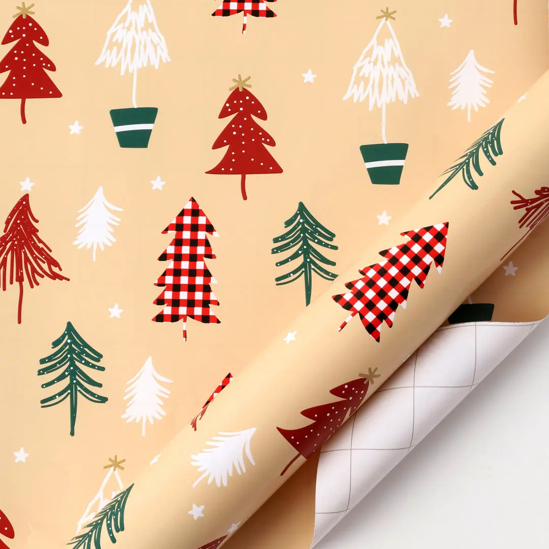 30" x 10' Holiday Wrapping Paper | Kraft Tree festive gift-wrapping needs, Gift Wrapping Supplies, Wrapping Paper Roll