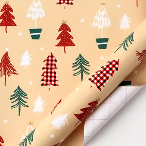 30" x 10' Holiday Wrapping Paper | Kraft Tree festive gift-wrapping needs