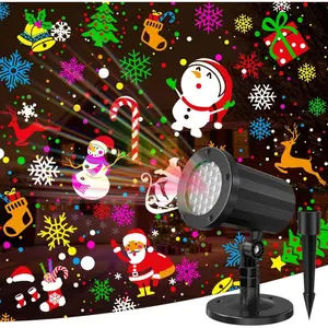 Christmas Projector Lights Outdoor, LED Christmas Light Waterproof Holiday Projector Outdoor for Christmas Decorations Patio Garden Xmas PartyAB13MaisonLuxe