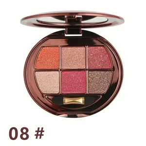 Weini Xiao Xiong 6-Color Round Disco Glitter Eyeshadow