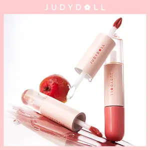 Judydoll Dual Lip Glaze Duo Lip Gloss, Cute Lip Gloss, Double-ended Mirror & Matte Lip Glaze, Waterproof Long-lasting Moisturizing Liquid Lipstick, Tinted Lipstick, Plumping Diverse Shades, Not Easy To Fade, Makeup Lip Cosmetic-The Perfect Halloween Gift*