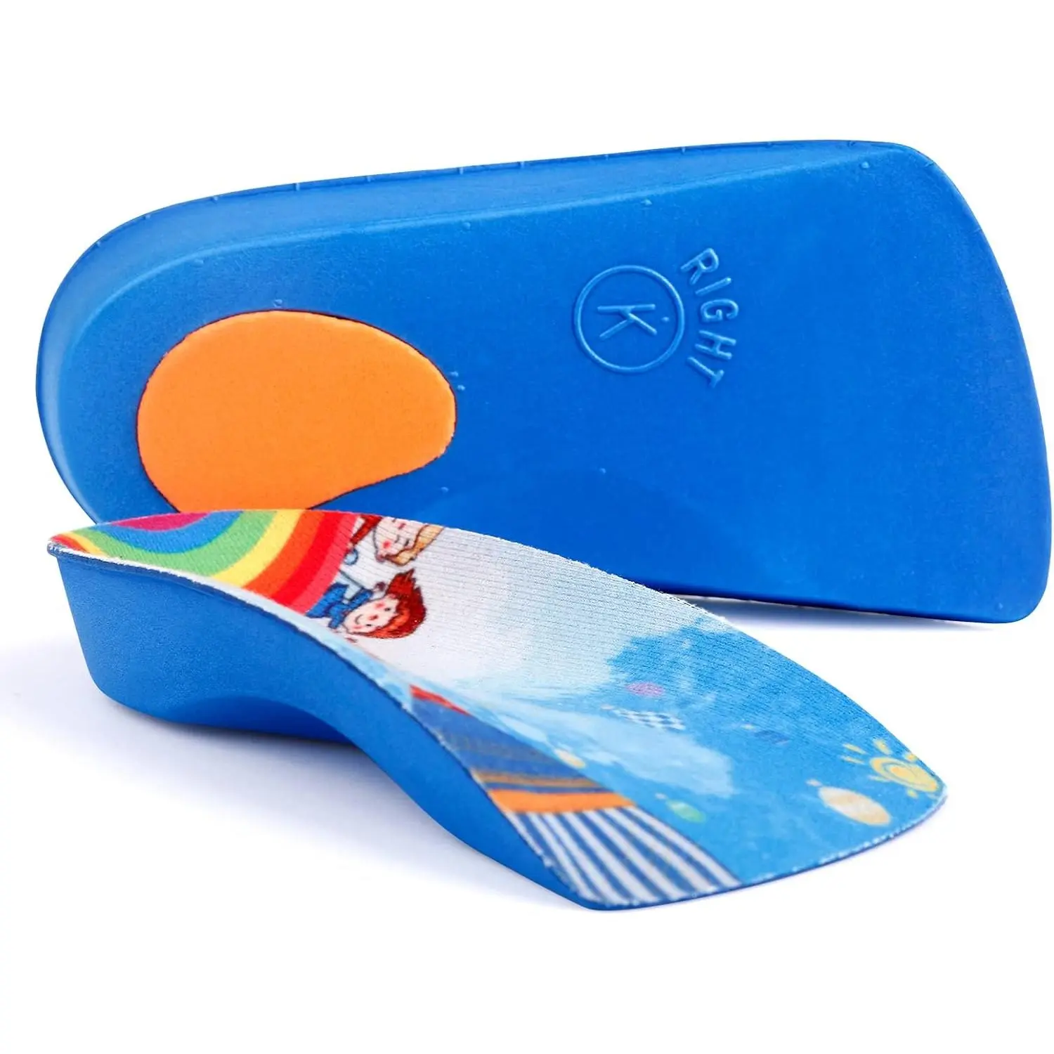 Arch Support Insole for Kids Shoes, Size SK Orthotic Shoes Inserts for Kids, 3/4 Length Inserts for Children’s Heel Pain, Flat Feet, Plantar Fasciitis, Pronation Footwear Nail