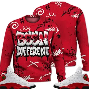 Retro 13 Chicago Outfits, Chicago 13s Ugly Sweater, Drip Been Different Streetwear Unisex Sneaker Matching Shirts
