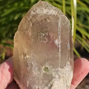 Clear Quartz Tip with Green Tourmaline
