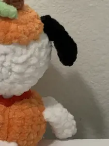 hand crocheted big pumpkin