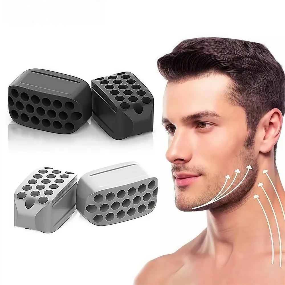 Silicone Jaw Exerciser, Facial Shaper & Jawline Fitness Chew Ball, Neck Shaping Equipment, Facial Beauty Tool, Double Chin Exerciser, Jawline Trainer