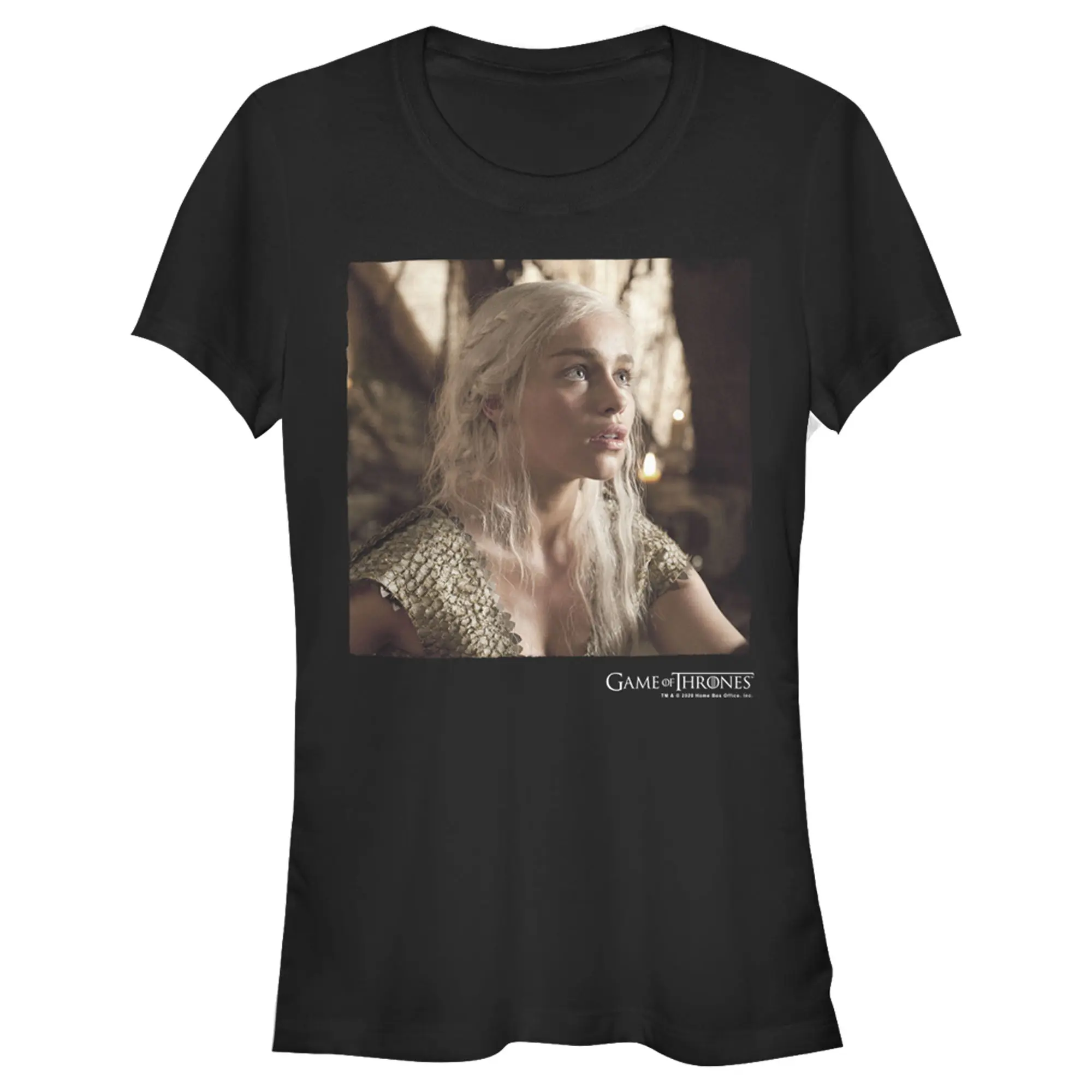 Juniors Womens Game of Thrones Daenerys Portrait T-Shirt