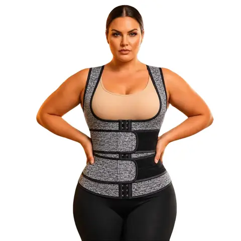 Women's Plus Size Neoprene Adjustable Sports Tank - Sleeveless Gym Tops, Sweat Vest Tank, Fitness Apparel Workout Sportswear Activewear for Gym & Everyday Layering