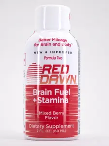 Red Dawn 2-Formula Brain Fuel & Stamina Shot Beverage, Natural B Vitamins-Infused Health & Nutrition Wellness Supplement, Formula Two