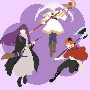 frieren beyond journeys end stark fern Frieren characters fanart inspired stickers