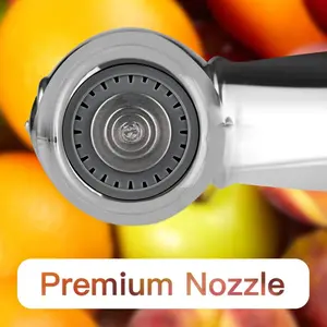 Houtingmaan Premium Kitchen Sink Sprayer Head Replacement Chrome ABS Plastic Upgrade Hose Easy Install Thumb Trigger Action