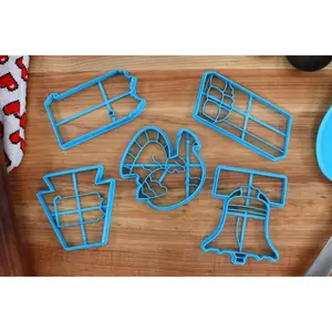 Pennsylvania Cookie Cutters - Pennsylvania Outline, Chocolate Bar, Liberty Bell, Ruffed Grouse