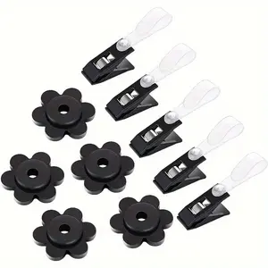 Garden Flag Rubber Plug And Windproof Garden Flag Clip Set, Including Plugs Flag Clips For Garden Yard Flag Pole Holder