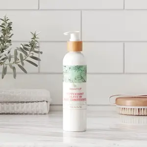Natural V.I.P. Peppermint and Tea Tree Leave-In Conditioner Haircare Lightweight Home detangling conditioner organic haircare non-toxic curly