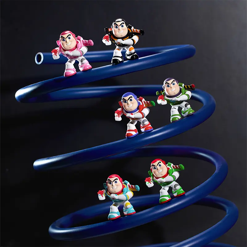 Disney Pixar Toy Story 5 Buzz Lightyear "Action Ready" Series Miniso Icon Box Blind Box Mystery Figurine Collectibles, Cute Action Figure, Desk Decor, Perfect Gift for Toy Story Fans & Collectors, Action Figures