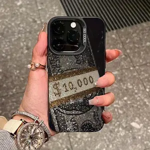 $10,000 Pattern Phone Case, Anti-drop Phone Protective Cover, Phone Accessory Compatible with iPhone 6 7 8 X XR XS 11 12 13 14 15 Pro Max