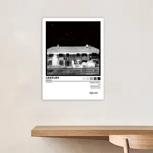 EsDeeKid-Century album music art poster, rap-hip-hop-R&B album wall decoration, iconic rap album aesthetic decoration, modern music art, a gift for rap fans, Modern Home Decoration, Living Room, Artistic, frameless