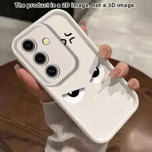 Phone Case suitable for Samsung Galaxy S25 S25FE S24 S24FE S23 S23FE S22 S21 S21FE S20 S20FE Plus Ultra Lite 5G Angry Eyes Symbol2D Pattern Protective Soft Smartphone Casing