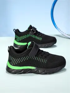 Boys' Multi-Color Casual Sneakers Velcro Strap Lightweight Breathable for Sports Outdoor Daily Wear