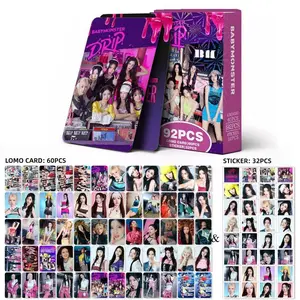 92Pcs/Set Girl Group BABY MONSTER New Album Lomo Cards PSYCHO HD Photocards WE GO UP Photo Card For Collection Fans Gifts
