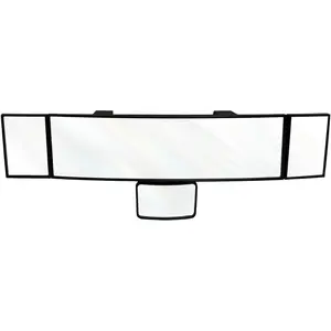 Sun Walker 15" Rear View Mirror with Mini Mirrors, Panoramic Rearview Mirror Extender with Large Wide Angle, Anti-Glare Convex Rear View Mirrors Reduce Blind Spot for Car Truck SUV