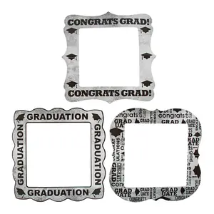 21" x 21 1/2" Graduation Cardboard Photo Booth Frames - 3 Pc.