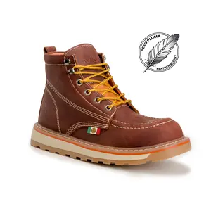 Hammer Murphy Work Boots Dual Density Sole Suede Leather With MEX Flag