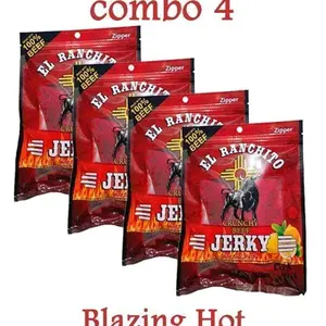 Blazing Hot El Ranchito Crunchy Beef Jerky Net Wt. 2 oz