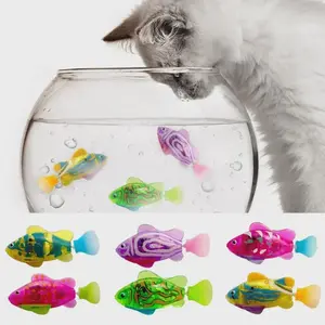 Interactive LED Swimming Robot Fish Toy for Cats and Dogs – Fun Indoor Water Play
