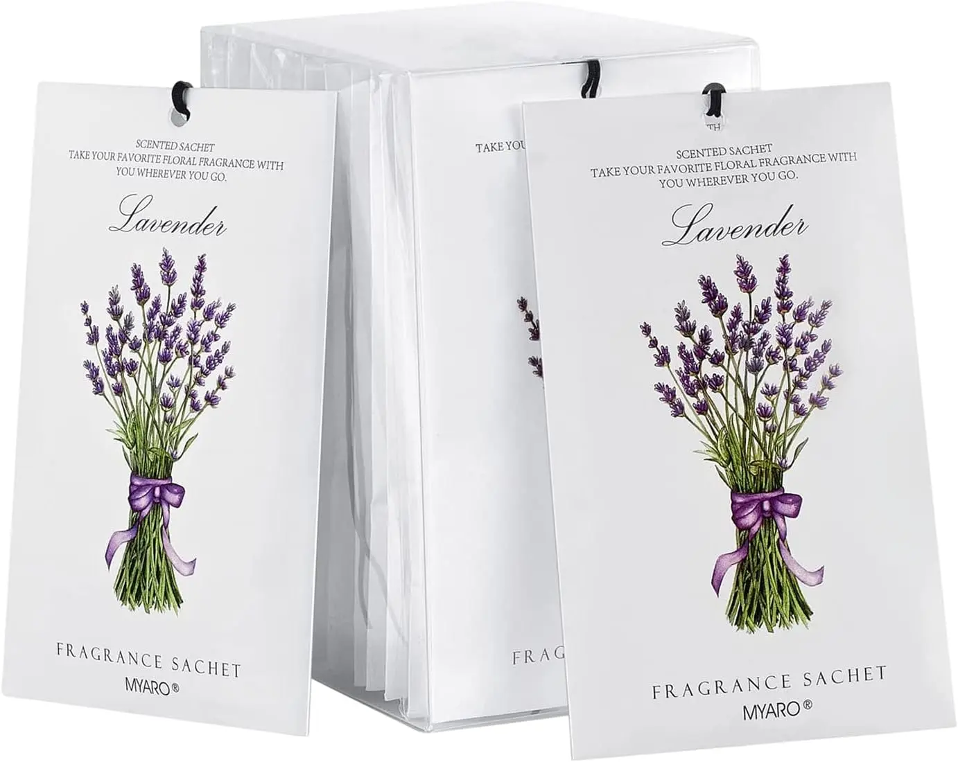 12-Pack Lavender Scented Sachet Bags, Closet & Drawer Air Fresheners for Bathroom, Car, Clothes Storage & Home Fragrance