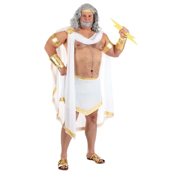 Plus Size Zeus Costume for Men
