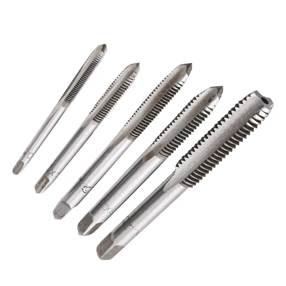 5 count M3 M4 M5 M6 M8 Thread Tap Set Metric Spiral Point Taps Nitriding Coated Machine Screw Drill Tap Bits Thread Tapping Tool
