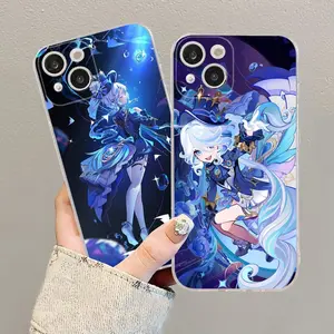 Genshin Impact Furina Phone Case For iPhone 16 17 15 14 13 Mini  Pro  Max  Plus Soft Silicone Cover