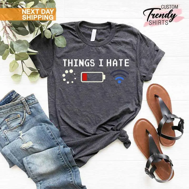 Funny Programmer Shirt Things I Hate Shirt Coder Gifts Computer Science Shirt Computer Engineer Gift Funny Coding Shirt Tech Shirt