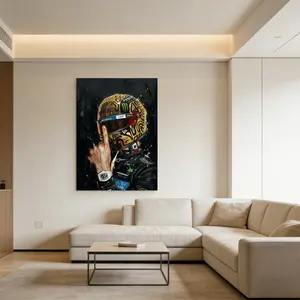 Laurens Norris Mclaren F1 Canvas Art Print, Dynamic Racing Portrait Theme, Car Enthusiast Bedroom, Office & Wall Decor, Ideal Gift for F1 Fans
