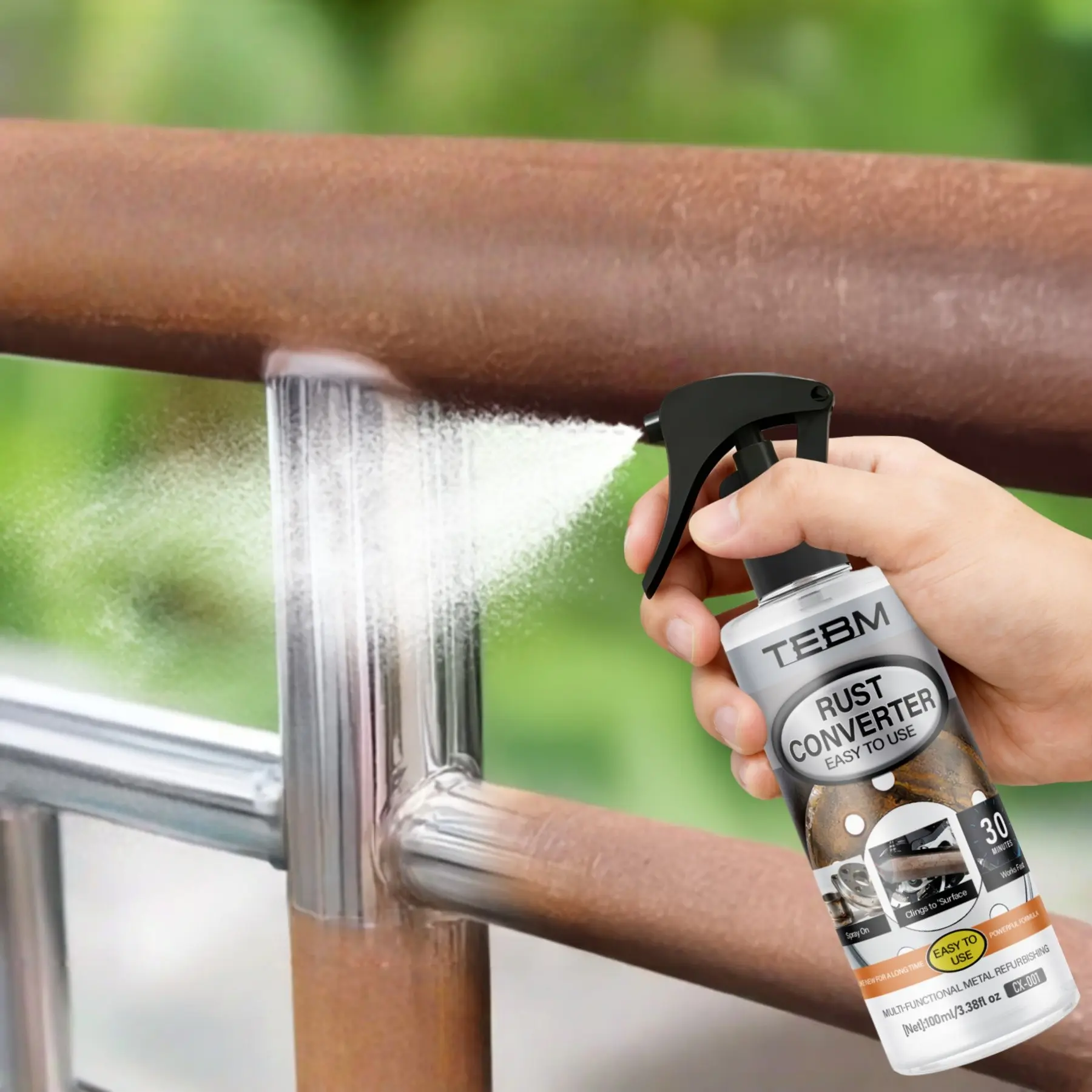 Automobile Metal Rust Remover for Rvs, Powerful Anti-Rust Formula for Chassis and Screws, Multi-Functional Metal Cleaning and Long-Lasting Protection