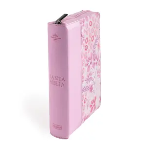 Bible for Women Pink Floral Soft Cover Large Text with  rv1960 Index Chain References this bible is in spanish