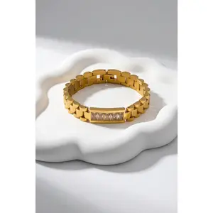 Maxine Waterproof Link Chain Crystal Bracelet