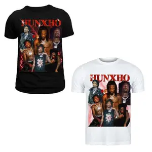 Hunxho Graphic Tee Cool Streetwear T-Shirt For Trendy Urban Style S