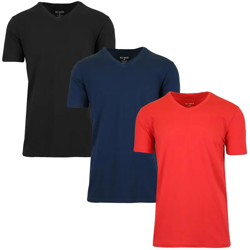 Black - Navy - Red (V-Neck Stretch)