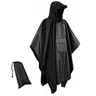 Unisex Waterproof Raincoat with Hood and Zipper, Reusable Hiking Rain Poncho with Pockets, Adult Size, Ideal for Men & Women, Rainproof, Rainy Day, Rainy Season