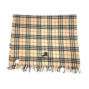 Pre-owned BURBERRY Wool Small Leather Goods Scarf